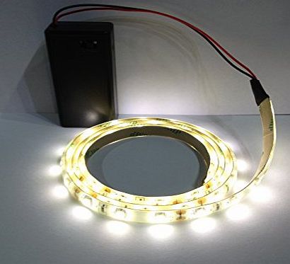 OEM SYSTEMS COMPANY online-leds Battery Led Strip - Warm White 500mm Ideal for Display / Dolls House Lighting Exhibition