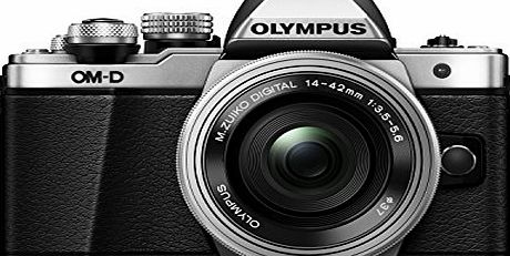 Olympus OM-D E-M10 Mark II Compact System Camera in Silver   14-42 EZ Lens