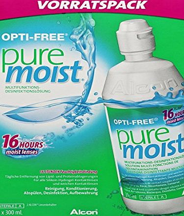Opti-Free  PureMoist Contact Lens Solution (3 months Supply) 2x 300ml (formerly known as EverMoist)