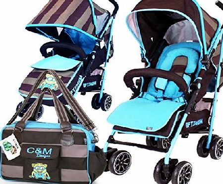 Optimum iSafe - OPTIMUM Stroller - i DiD iT (Complete With Matching Changing Bag)