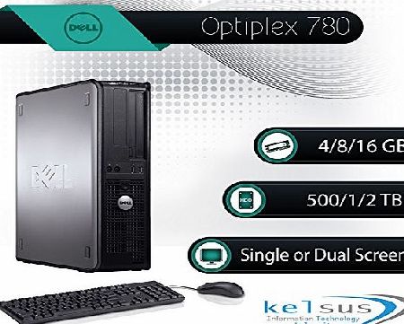 Optiplex Dell OptiPlex 780 Desktop Computer - Open Office - WIFI - Windows 7/8/10 - Keyboardamp;Mouse (4GB - 500GB HDD - Windows 7 Pro)