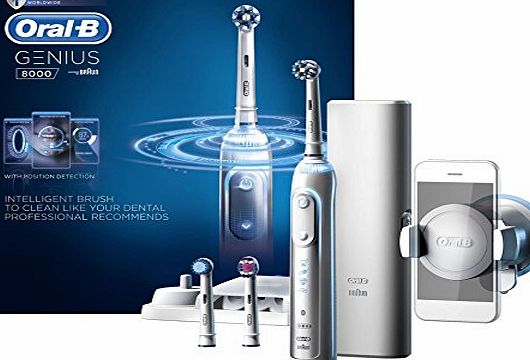 Oral-B Genius 8000 Electric Rechargeable Toothbrush Powered by Braun