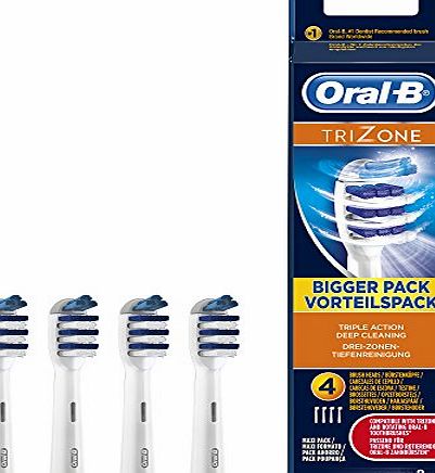 Oral-B Trizone Electric Toothbrush Replacement Heads, 4 Toothbrush Heads