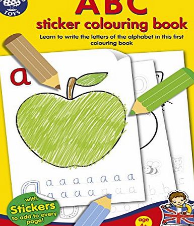 Orchard Toys ABC Sticker Colouring Book (Multi-Colour)