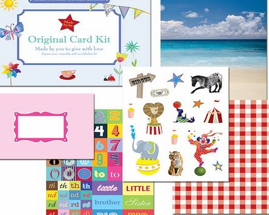 Organised Mum Made By Me Creative Card Making Kit for children. Kids activity craft kit. Childrens Gift Idea Hobby Kit in pretty presentation box. Childrens Stationery Set includes card blanks, envelopes, stickers,