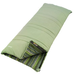 Outwell Camper Sleeping Bag - Green Stripe