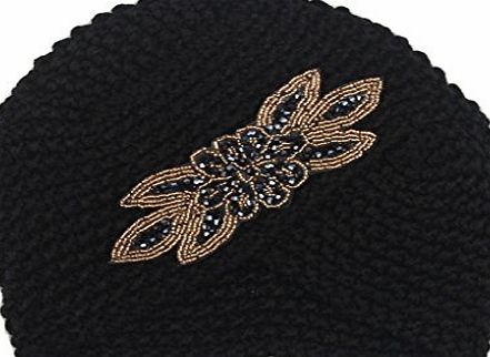 Overdose  Women Winter Warm Knit Crochet Ski Hat Braided Turban Headdress Cap