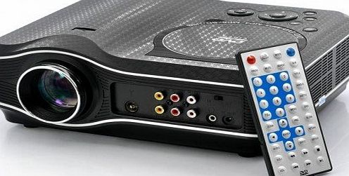 OYE TEAM DVD Projector with DVD Player Built In - DVD Player Projector Combo, LED, 800x600, 30 Lumens, 100:1 Contrast