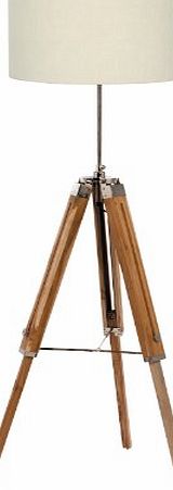 Pacific Lighting 866-NAT Wood Tripod Floor Lamp Base Only, Natural