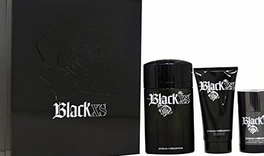 Paco Rabanne Black Xs Giftset EDT Spray 100ml   Shower Gel 100ml   Deodorant Stick 75ml