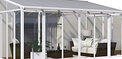 Palram SanRemo White Conservatory - Robust Structure Sunroom