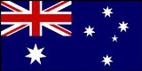 Pams Paper Bunting: 2.4m, 10 Flags Australia