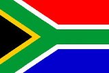 Pams South Africa Paper Flag 150mm x 100mm (PK 6)