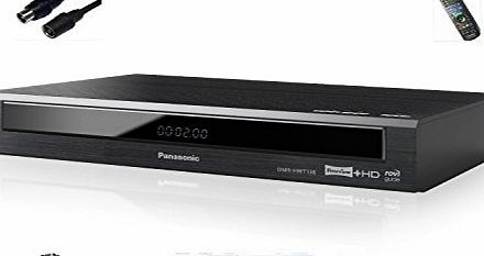 Panasonic DMRHWT130EB9 500 Giga Bites Smart Network, With Twin Freeview  This Records on Hard Drive NOT DVD Disc. It includes Panasonic RF lead , Remote amp; Batteries .