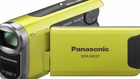 Panasonic SDR-SW21 Flash Memory Underwater amp; Sports Camcorder With SD Card Slot - Green