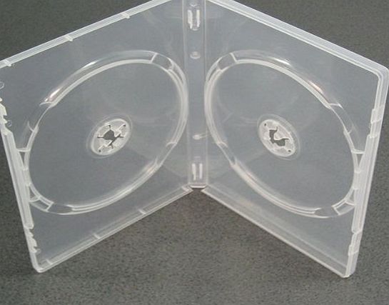 PANMER DVD Case 7mm Double Clear Pack of 25