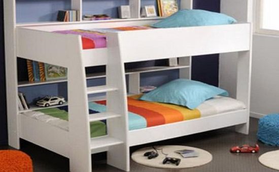 Parisot UK White Parisot Tam Tam Bunk Bed with Shelves