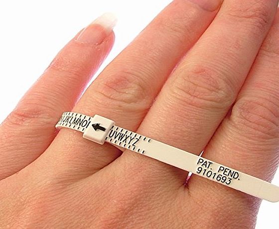 Peacock Jewels UK Ring Sizer / Measure For Men and Women Sizes A-Z