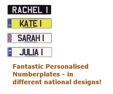 Pedal Car Co Personalised Number Plate