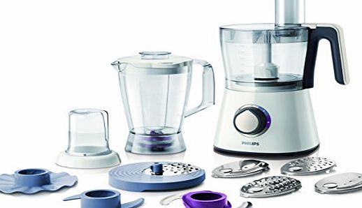 Philips HR7761/01 750 W Kitchen Food Processor with 2.1 L Bowl and Accessories for   28 Functions