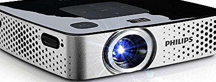 Philips PicoPix Wireless HD Portable Pocket Projector with Wi-Fi Dongle Screen Mirroring - Black/Silver