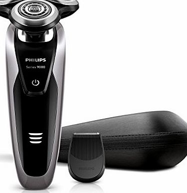 Philips S9111 S9111/12 Series 9000 Face Wet and Dry Electric Shaver with Detail Trimmer (100-240V)