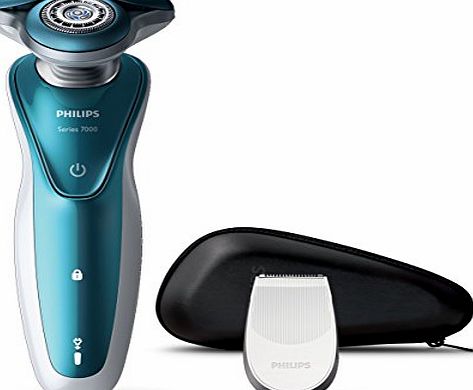 Philips Series 7000 Wet amp; Dry Mens Electric Shaver for Sensitive Skin S7370/12 with Precision Trimmer