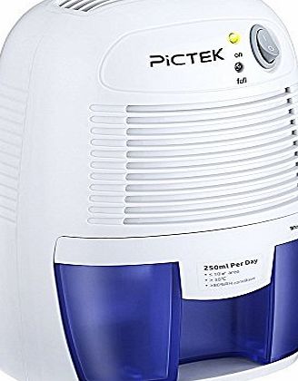 Pictek Dehumidifier, Mini Air Dehumidifier, Moisture Absorber, Compact Portable Dehumidifier, Low Energy and Silent Home Dehumidifiers Dryer for Damp Mould Moisture in Kitchen, Bedroom, Caravan, Offic