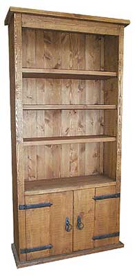 BOOKCASE LARGE 79IN x 41IN WITH 2 DOORS