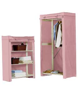 Pink Single Wardrobe 2 Piece Set