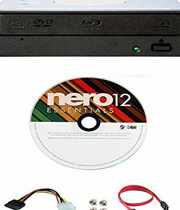 Pioneer BDR-209DBK 16X Blu-Ray CD DVD Bluray Internal Burner Drive   Nero Software   SATA Cable   IDE to SATA Power Adapter