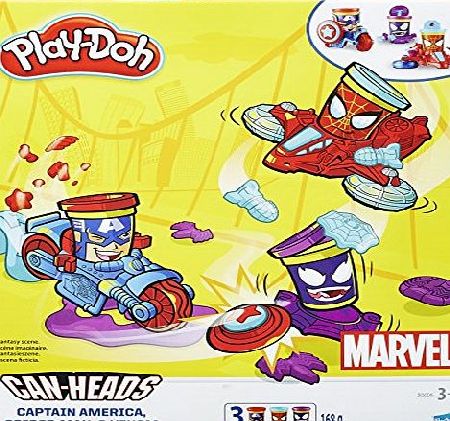 Play-Doh B0606 Marvel Can Heads Vehicle Toy