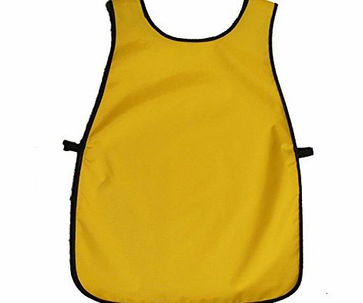 Play Wear Childrens waterproof nylon tabard, painting or cooking apron (4-5yrs, Yellow)