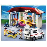 PLAYMOBIL Clinic With Emergency Vehicle