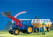 Playmobil - Tractor with Hay Wagon 3073