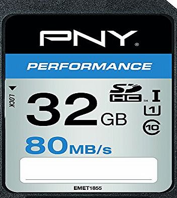 PNY Performance SDHC Flash Memory Card 32GB Class 10