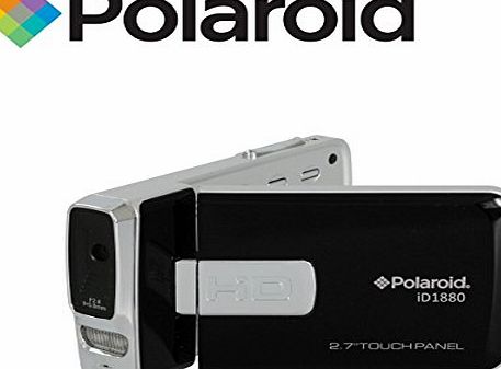 Polaroid 1080p Full HD Compact Camcorder Polaroid ID1880 18.1 MegaPixel large 2.7`` Screen (Black)