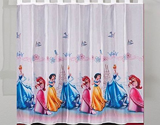 Polontex Disney Tab top voile net curtain PRINCESS- width 150cm x drop 157cm