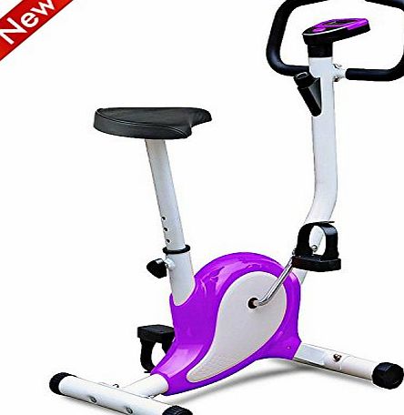 Popamazing Exercise Bike Indoor Aerobic Fitness Bikes Cardio Training Spinning Bike (Purple)