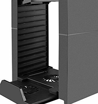 Powstro PS4 Controllers Vertical Stand,Powstro Cooling Station Dual Shock System Charging for Playstation