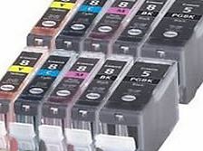 Premier Cartridges PGI-5 / CLI-8 - 10 Item Multipack Compatible Ink Cartridges for Canon Pixma iP4200 iP4300 iP4500 iP5100 iP5200 iP5200R iP5300 MP500 MP530 MP600 MP600R MP610 MP800 MP800R MP810 MP830