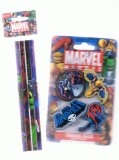 PriceCrunch 16 PIECE MARVEL HEROES SET - Pencils and Rubbers