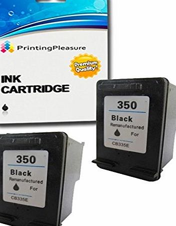 Printing Pleasure 2 XL BLACK Remanufactured Printer Ink Cartridges for HP Deskjet D4200 D4245 D4260 D4360 D5360 D5363 D4368 / OfficeJet J5700 J5730 J5780 J5783 J5785 J5790 J6400 J6410 J6413 J6415 J6450 J6480 J7500 / Ph