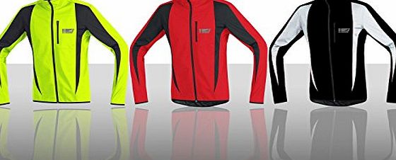 ProAthletica Winter Soft-Shell Jacket Professional Cycling, Running, Cycle, Wind/Water Proof (Black, X Large)