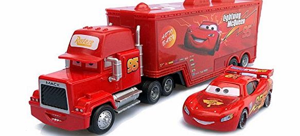 Product Kingdom Red 95 Toy Hauler Truck amp; Car Set