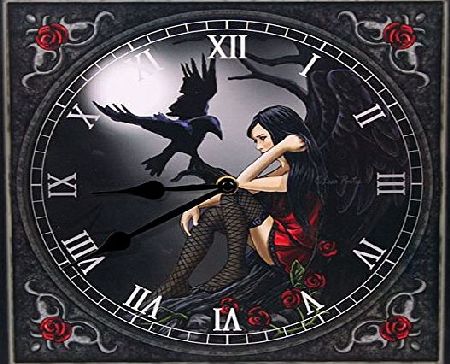 Puckator Picture Clock - Dark Angel with Raven