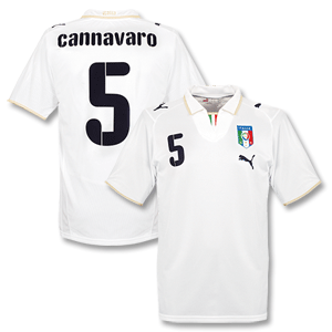 Puma 07-09 Italy Away shirt   Cannavaro No. 5