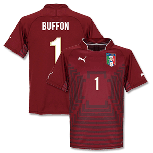 Puma Italy Home Buffon No.1 Goalkeeper Shirt 2014