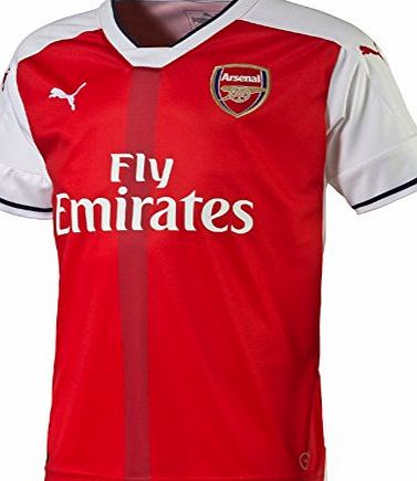 Puma Kids Arsenal Football Club Home 16-17 Replica Football Shirt - High Risk Red, 7 - 8 Years