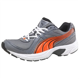 Puma Mens Kuris Running Shoes Grey/Orange
